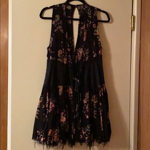 Free People floral print tunic size 8